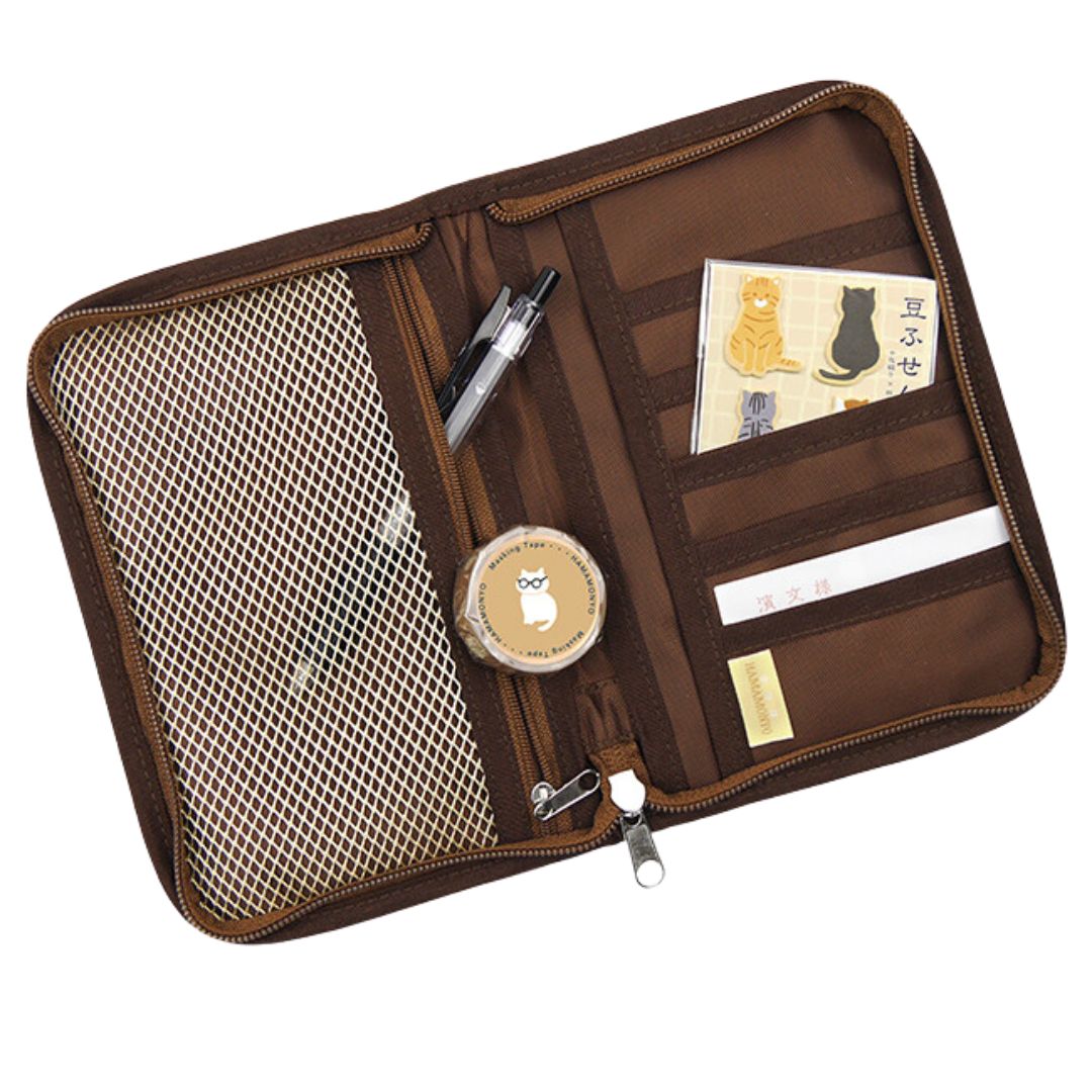 etui met vakken voor schrijfwaren en kleine accessoires