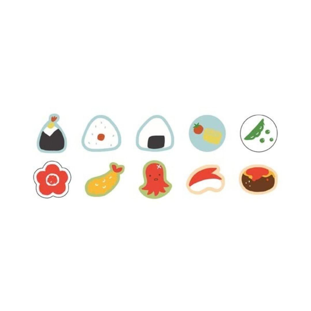 Japanse Flake Stickers O-bento 30 Stuks