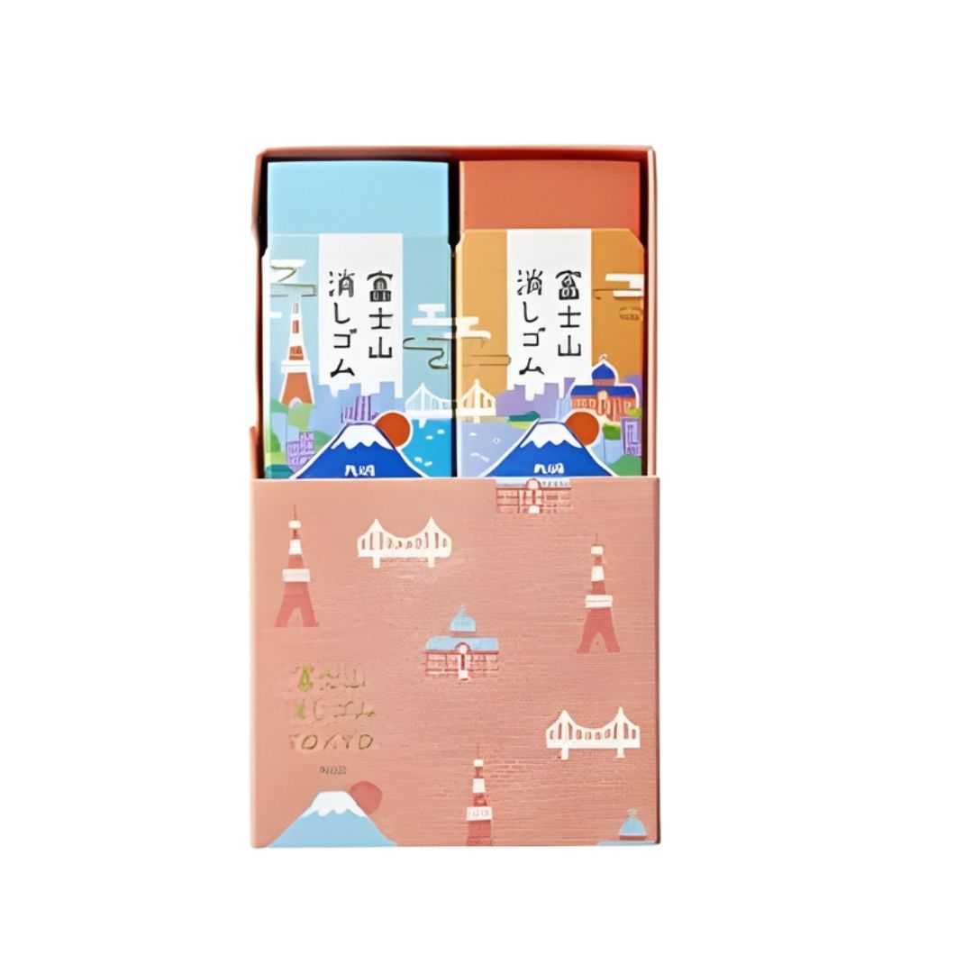 Limited edition Mt Fuji gummen van PLUS AIR-IN. Prachtig Tokyo design, verzamelbaar en een origineel cadeau.