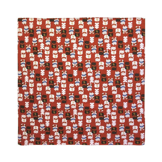Furoshiki Japanse knoopdoek Maneki Neko 50cm