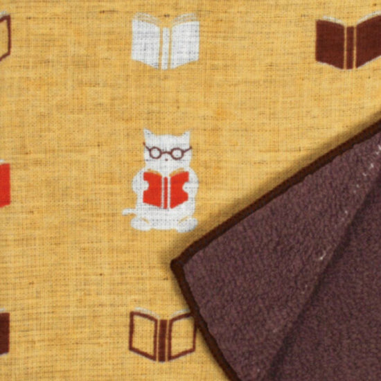 Hankachi Japans handdoekje Reading Cat