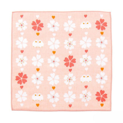 Hankachi Japans handdoekje Sakura Birds