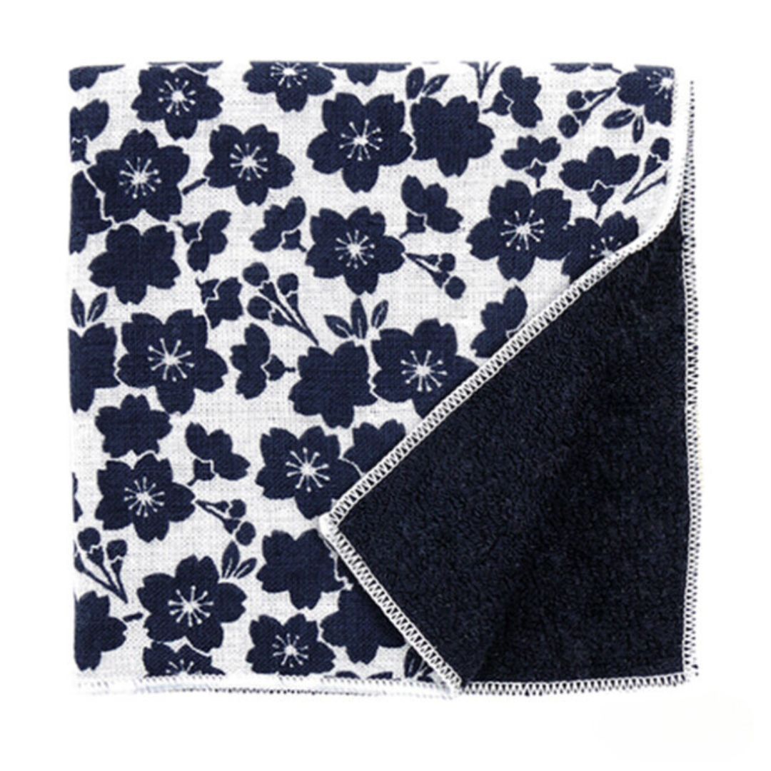 Hankachi Japans handdoekje Sakura Blue