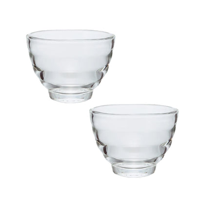 HARIO Yunomi theekopjes van hittebestendig glas, set van 2