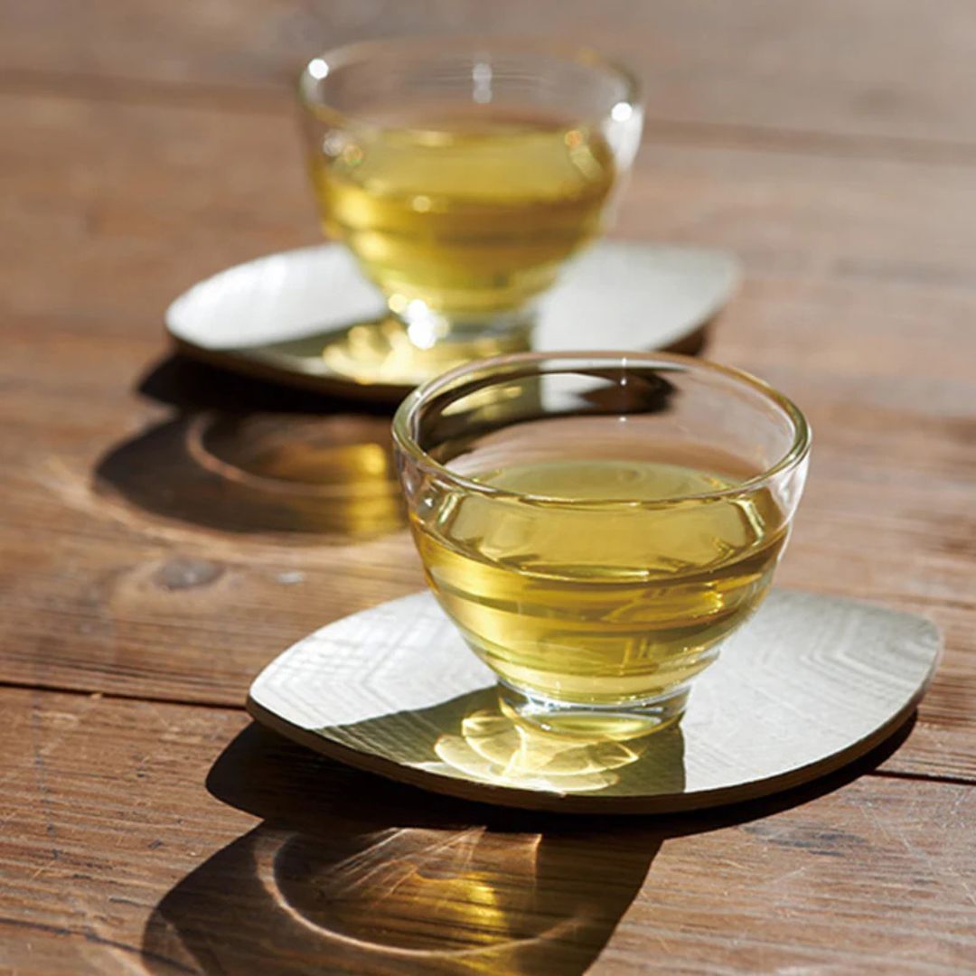 Japanse glazen theekopjes voor groene thee