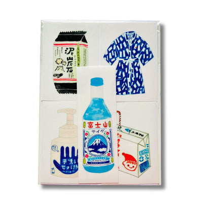Japan Stickers Blue - Melina Pecharki