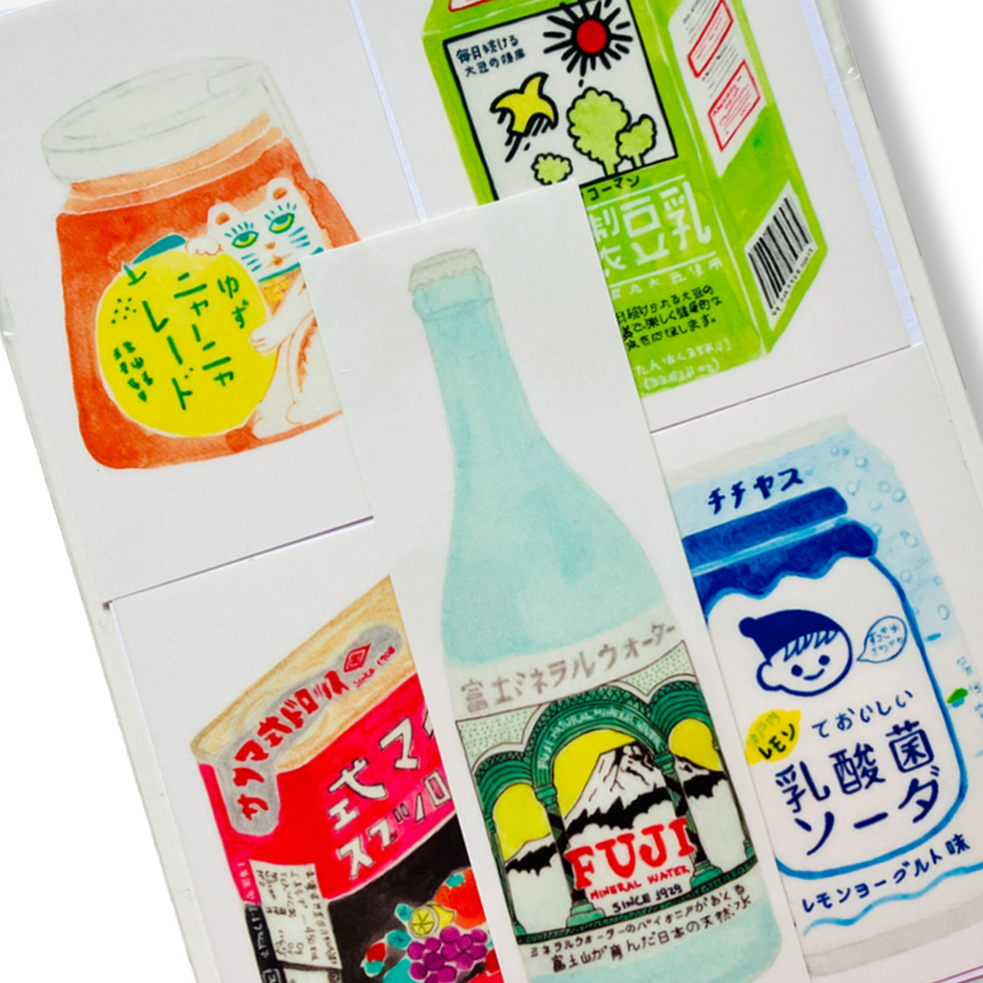 Japan Stickers Green - Melina Pecharki