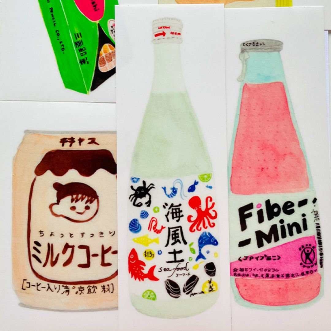 Japan Stickers Orange - Melina Pecharki
