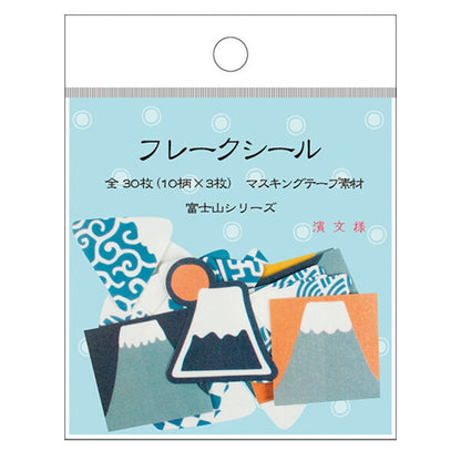 Japanse Flake Stickers Fuji 30 Stuks