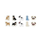 Japanse Flake Stickers Honden 30 Stuks
