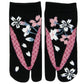 Japanse tabi sokken Sakura Black mt 37-39