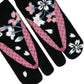 Japanse tabi sokken Sakura Black mt 37-39