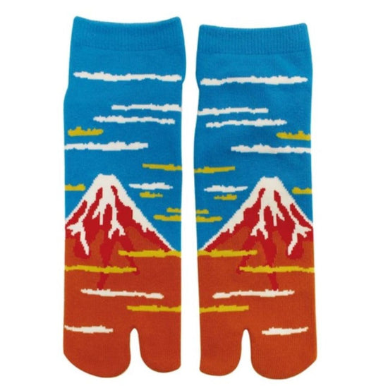 Japanse tabi sokken Fuji Red