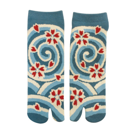 Japanse tabi sokken Sakura Rood