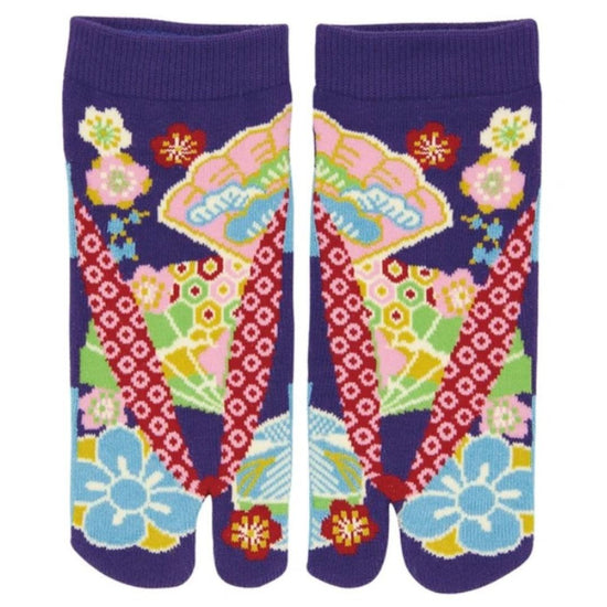Japanse tabi sokken Sensu Paars