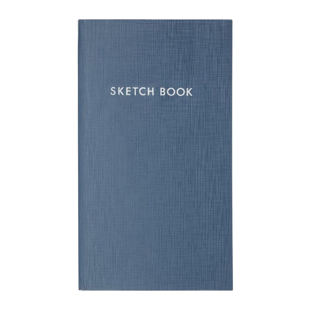Kokuyo Sketch Book met minimalistische Japanse kaft, compact formaat en geruite pagina’s voor tekenen en notities.