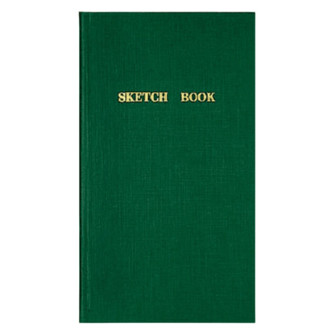 Kokuyo Sketch Book met minimalistische Japanse kaft, compact formaat en geruite pagina’s voor tekenen en notities.