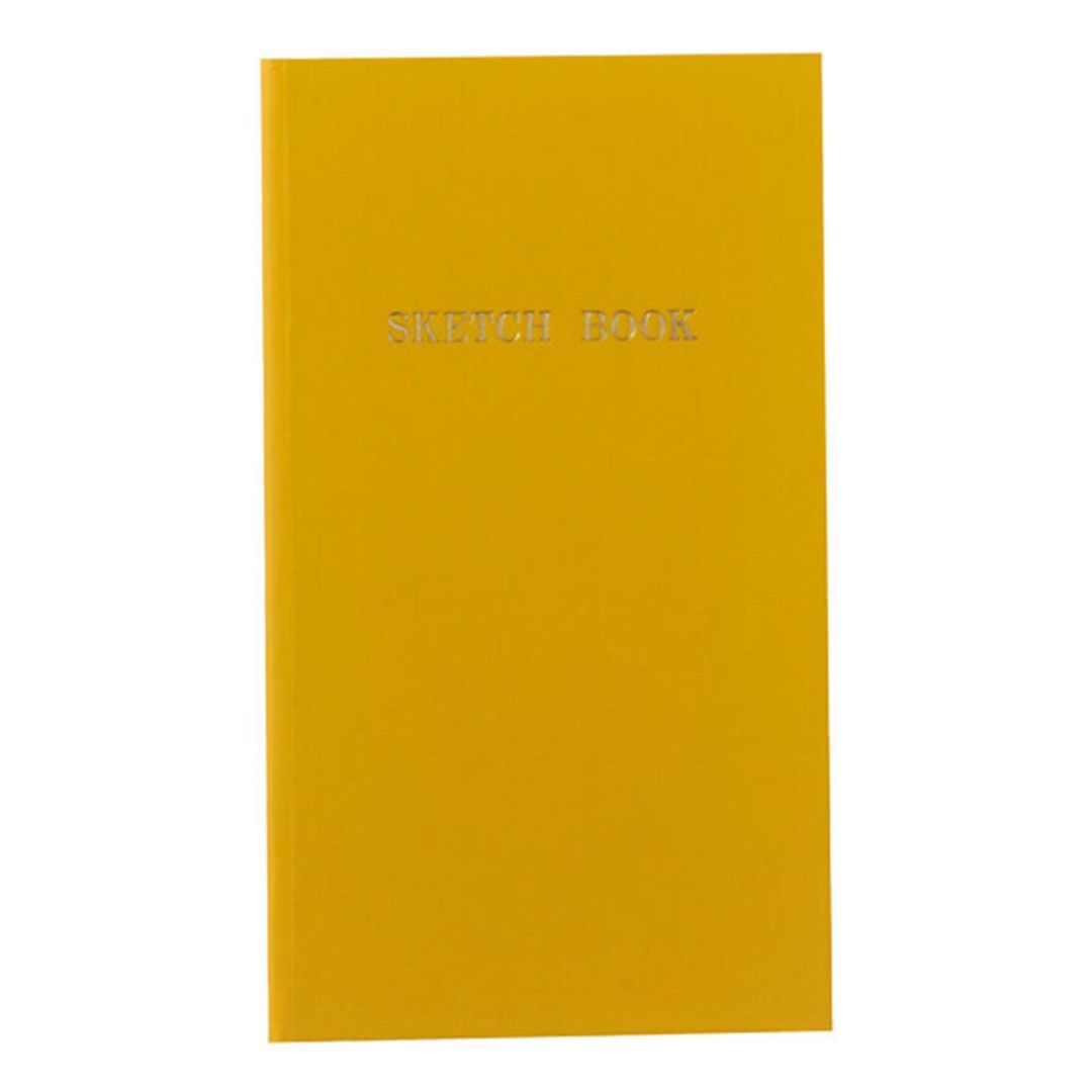 Kokuyo Sketch Book met minimalistische Japanse kaft, compact formaat en geruite pagina’s voor tekenen en notities.