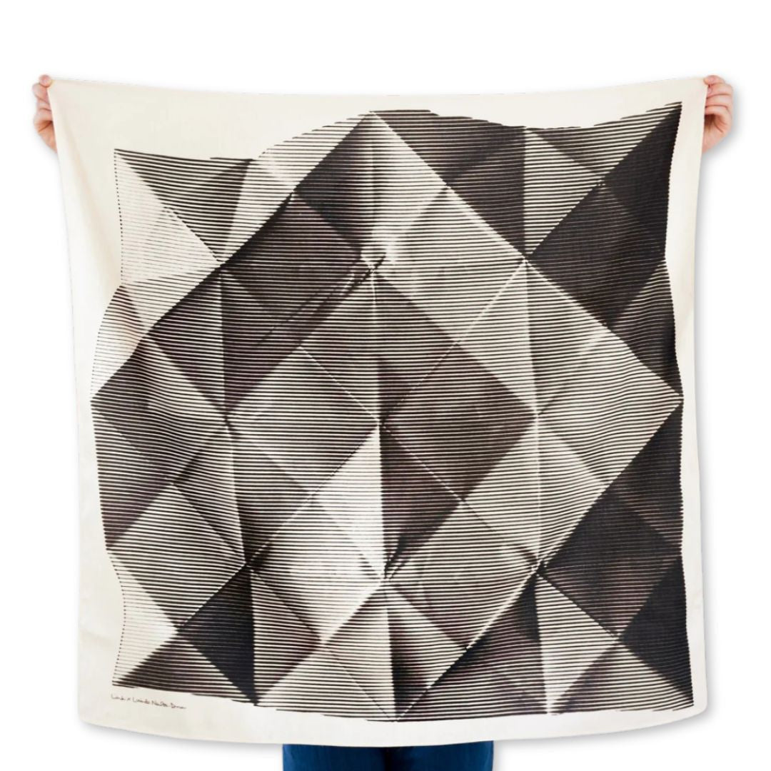 Furoshiki folded paper black by Link Collective