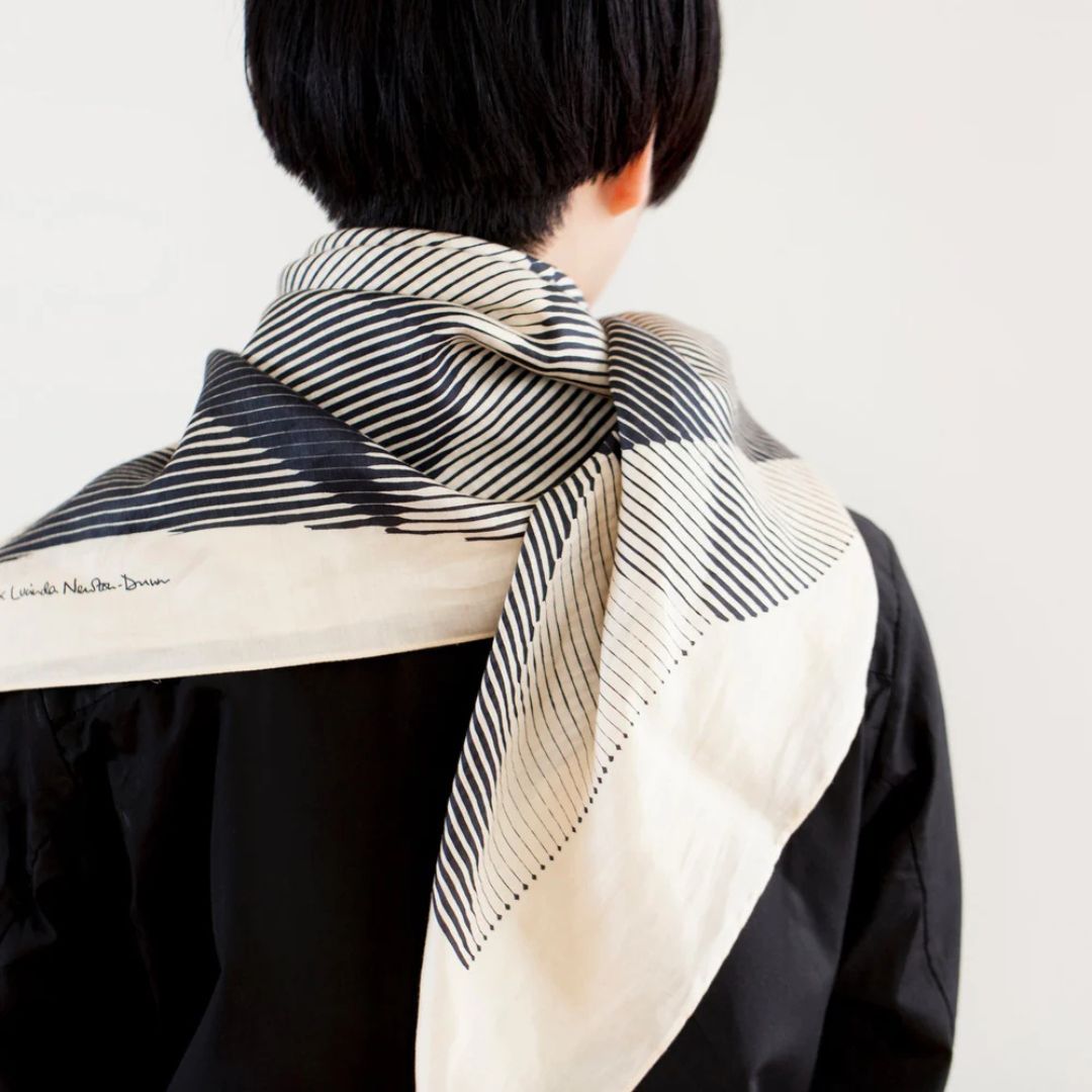 Furoshiki folded paper black by Link Collective