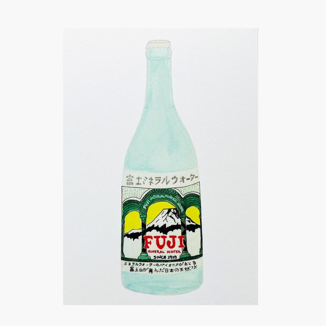 Japanse Wenskaart Fuji Mineral - Melina Pecharki