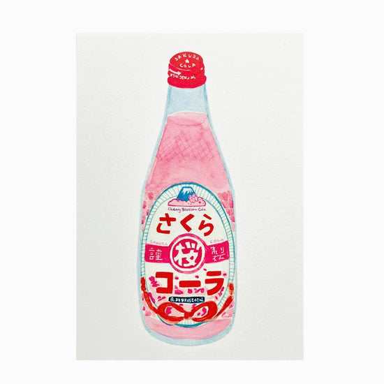 Japanse Wenskaart Sakura Cola - Melina Pecharki