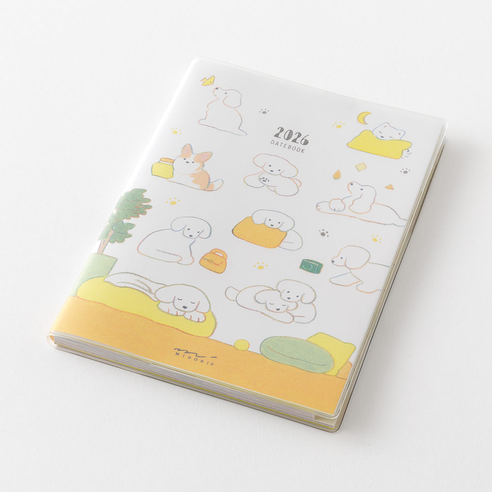 Midori Pocket Diary 2026 A6 Dog