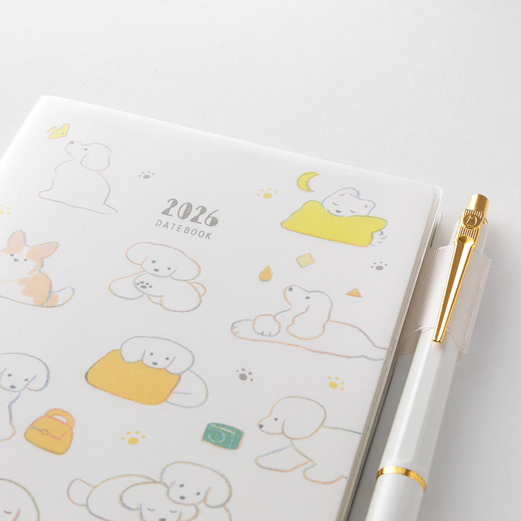Midori Pocket Diary 2026 A6 Dog