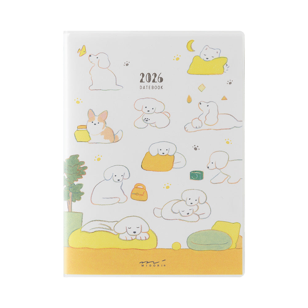 Midori Pocket Diary 2026 A6 Dog