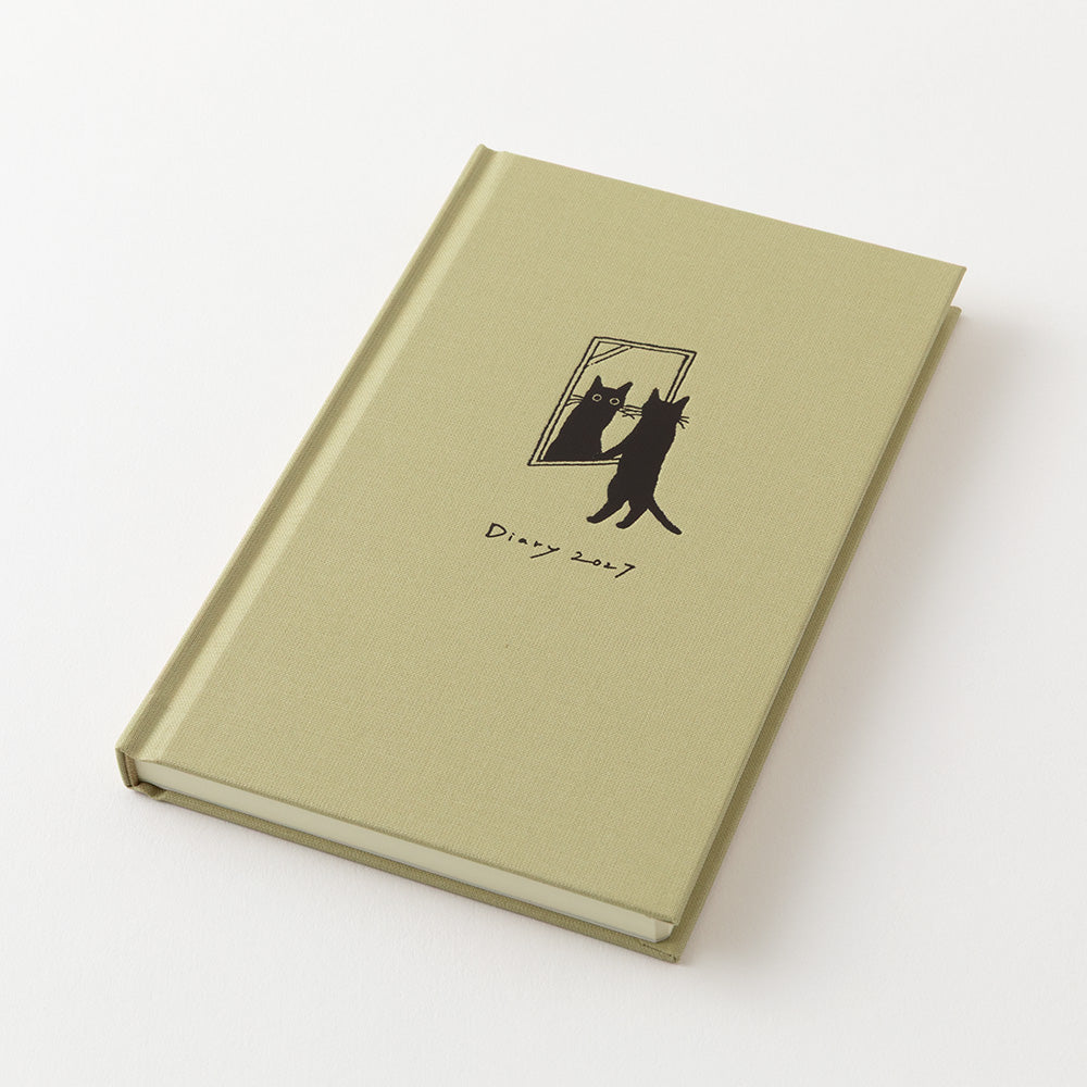 Midori Book Style Diary Cat Beige B6 2027