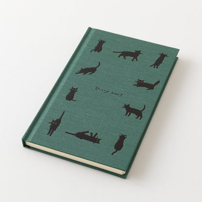 Midori Book Style Diary Cat Green B6 2027