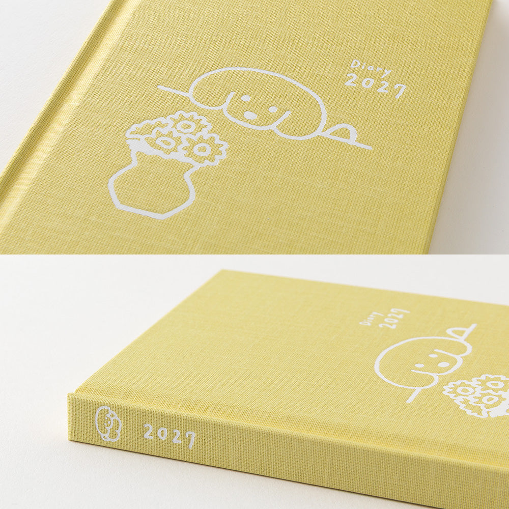Midori Book Style Diary Dog Yellow B6 2027