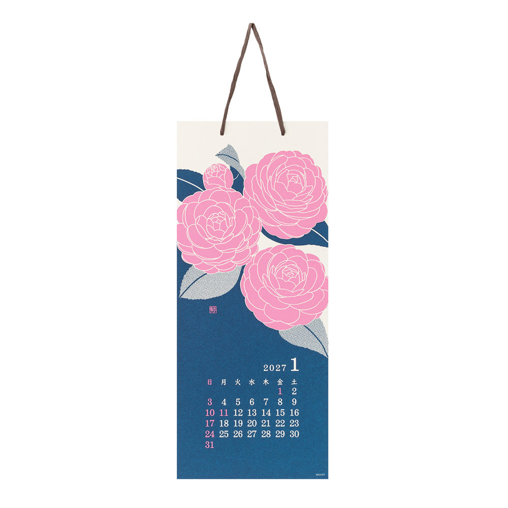 Midori Echizen Muurkalender 2027 Flower (L)