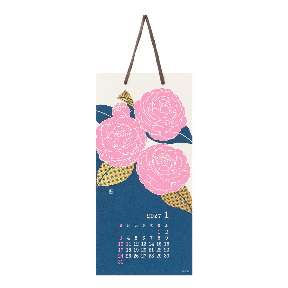 Midori Echizen Muurkalender 2027 Flower (S)
