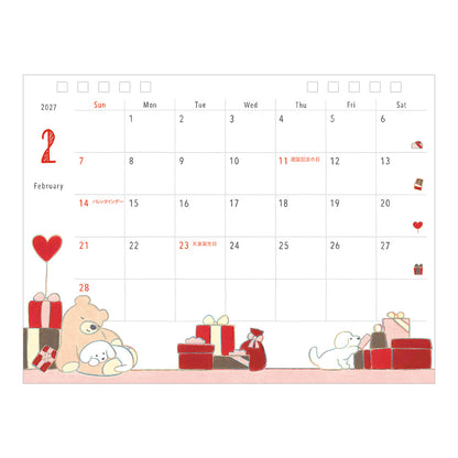 Midori Kalender 2027 Ring Dogs Medium