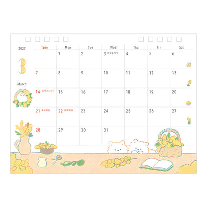 Midori Kalender 2027 Ring Dogs Medium