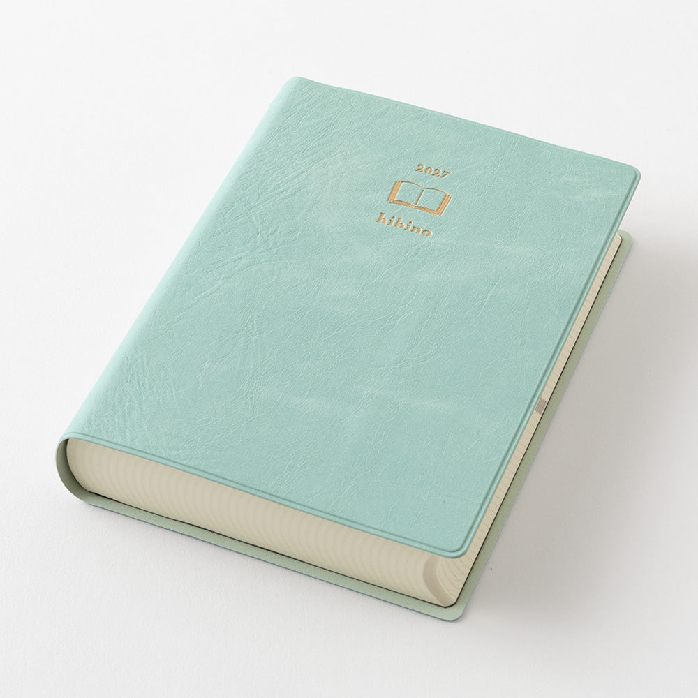 Midori Diary Hibino 2027 A6 Blauw/Groen