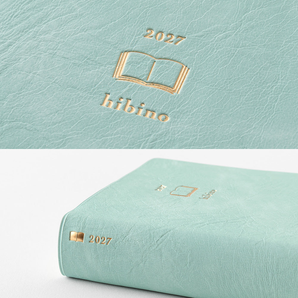 Midori Diary Hibino 2027 A6 Blauw/Groen