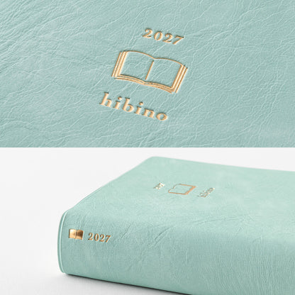 Midori Diary Hibino 2027 A6 Blauw/Groen