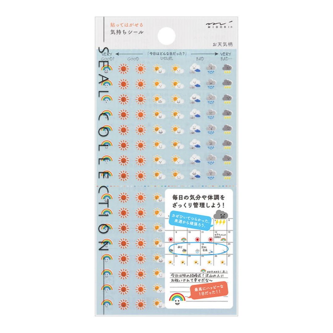 Midori Diary Stickers Weather