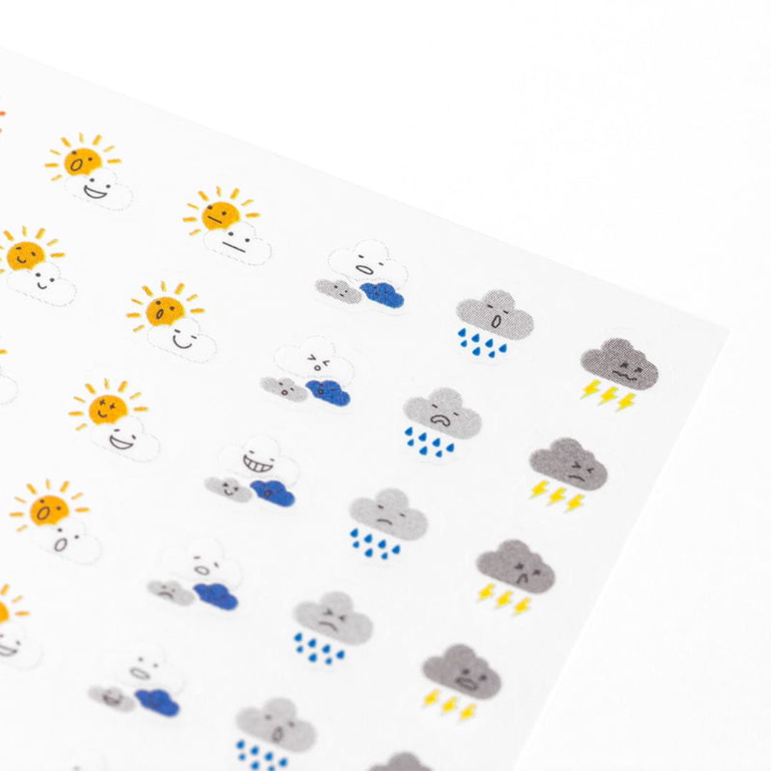 Midori Diary Stickers Weather voor fans van Japanse stationery