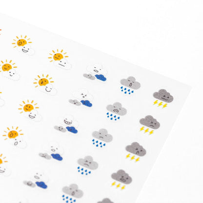 Midori Diary Stickers Weather voor fans van Japanse stationery