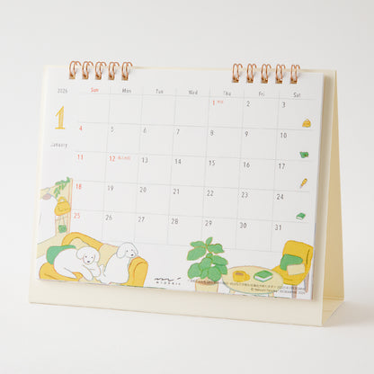 Midori Kalender 2026 Ring Dogs Medium