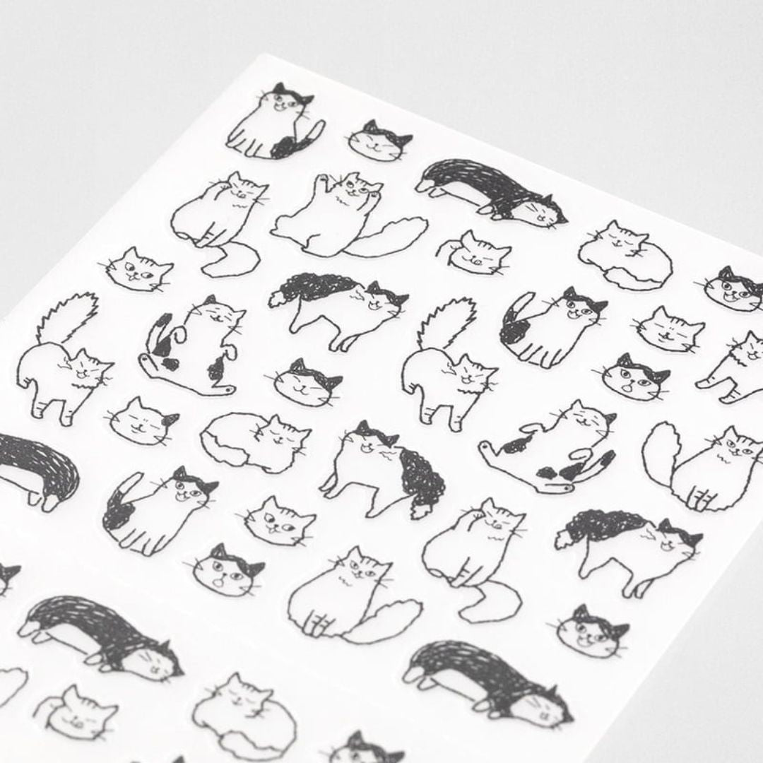 Chatty Cat stickers van Midori voor bullet journals