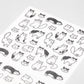 Chatty Cat stickers van Midori voor bullet journals