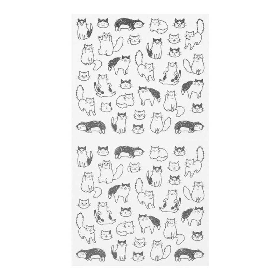 Japanse journaling stickers van Midori Chatty Cat