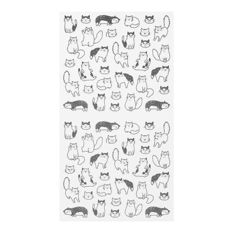 Japanse journaling stickers van Midori Chatty Cat