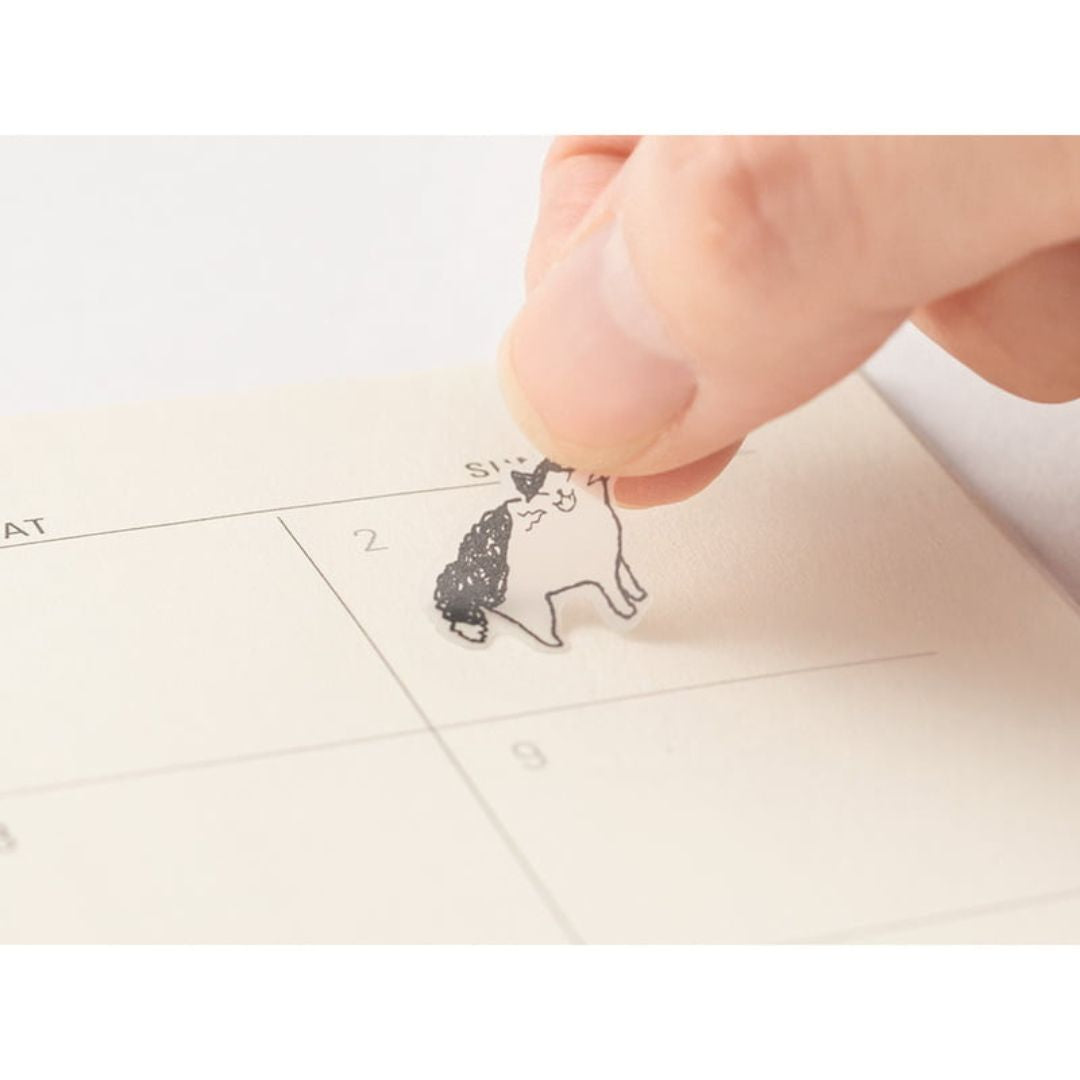 Plannerdecoratie met Midori Chatty Cat stickers
