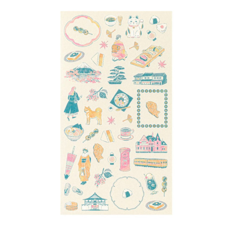 stickers Japanese Motifs van MIdori voor journals of planners