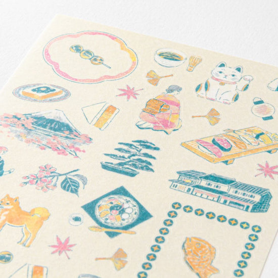 versier je journal of diary met deze Japanese Motifs stickers van Midori